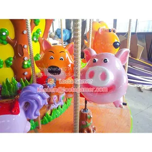 Zhongshan Hot Sale, High Quality Amusement Park Equipment, Merry go Round, 12 Seats Forest Carousel, Earn Money, for Kid thumbnail-4
