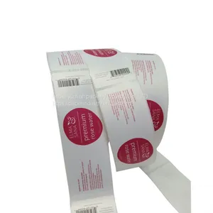 Pet Pvc Cosmetic Packing Sticker Label, Waterproof Adhesive Skin Care Label Printing Roll Sticker thumbnail-1