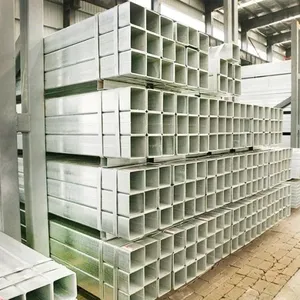Factory Lowest Price Weight List Q195/Q235 Pre-Galvanized Square and Rectangular Hollow Section Steel Tube thumbnail-1