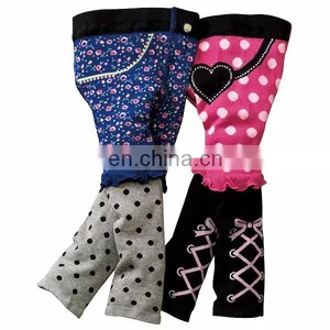 79 Styles Infants & Toddlers Knit Footless Ninth Pants Cropped Pants Stretchy Ankle Tights Leggings pp Pants 4 Sizes 3pcs/pack thumbnail-1