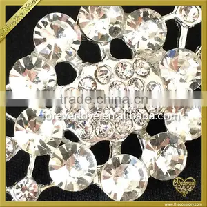 Latest Brooch Design Fashion Elegant Metal Alloy Rhinestone Brooch FB-030 thumbnail-4