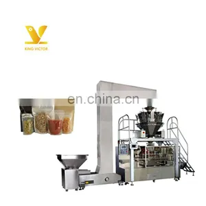 Kingvictor Stand Pouch Packing Machine Fruit Packing Machine Automatic Rotary Premade Stand Up Pouch Packing Machine thumbnail-1