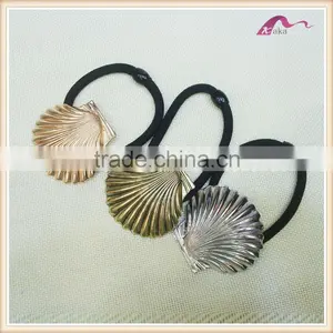 Good Quality Women Metal Shell Decoration Elastic Hair Band for Hair thumbnail-3