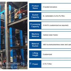 Z Type Bucket Conveyor Elevator Machine thumbnail-4