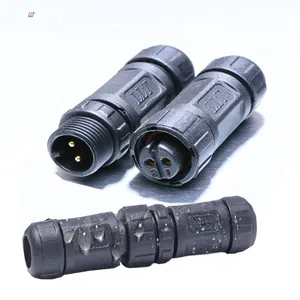 Street Light 2pin M12 Connector Llt Waterproof Ip68 Power Led Cable 3 4 5 6 7 8 2+3pin Connector thumbnail-1