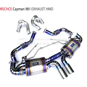 Titanium Alloy Exhaust Pipe With Manifold Full Set for Porsche Cayman 981 Auto Modification Electronic Valve Whatsapp008613189999301 thumbnail-1