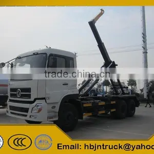Dongfeng Tandem Axle Hook Loader Garbage Truck thumbnail-1