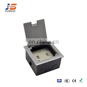 JS-DC120 Top Panel Closed And Opened Smoothly Electrical Charger Floor Socket Outlet Box thumbnail-2