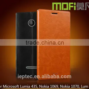MOFi 7 Colors UltraThin PU Leather Mobile Phone Flip Cover Cases for Microsoft Lumia 435, Nokia 1069, Nokia 1070, Lum thumbnail-1