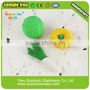 Mini Stationery Set Vegetable Series Rubber Erasers thumbnail-6