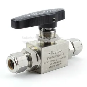 High Pressure 6000psig Bar Stock Ball Valve Stainless Steel Valves Swagelok Type Ball Valve thumbnail-1