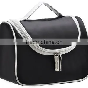 Unisex Cosmetic Travel Toiletry Case Bag,black OEM Waterproof Travel Wash Bag,makeup Vanity Bag,travel Organizer Makeup Bag thumbnail-2