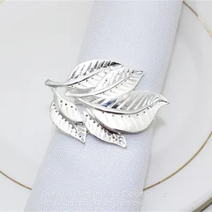 New Design Leaf Designed Napkin Ring Forest Theme Wedding thumbnail-4