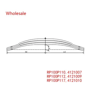RP100P110, 4121007, RP100P112, 4121009, RP100P117, 4121010 Traily Trailer Spring Arm Wholesale For Trailey thumbnail-1