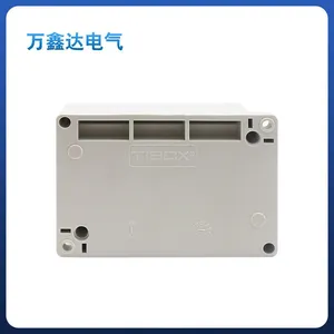 TIBOX ABS Waterproof Junction Box TJ-10Ptransparent Plastic Monitoring Box Power Terminal Outdoor Control Gray Rainproof Box thumbnail-4
