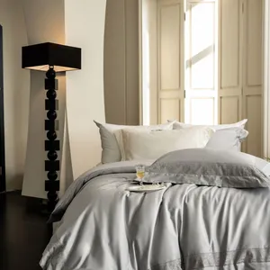 Skin-Friendly 100% Cotton Queen 4-Piece Set, Machine Washable Durable Bedding Collection thumbnail-2