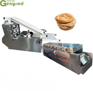 Factory Genyond Tacos Chapati Arabic Pita Bread Turkish Flour Tortilla Forming Pressing Baking Making Machine Production Line thumbnail-2