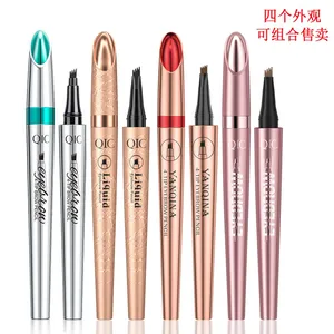 QIC Rose Gold 4-Tip Eyebrow Pen Waterproof, Smooth, Smudge-proof Liquid Eyebrow Pen for a Natural, Feathery Brow Look thumbnail-4