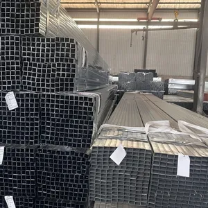 Low Price Hot Dip Galvanized Square Steel Pipe SHS Galvanized Square Hollow Section ERW Welded Tube In Stock thumbnail-1