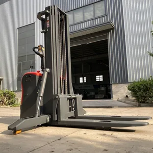 2026 Bestselling Full Electric Stacker 1500kg 2Ton 3M 4M 4.5M Battery Operated Pallet Stacker Indoor Stacking Handling thumbnail-2