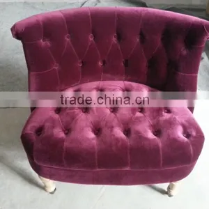RCH-4242 Hot Sale 2 Seat Button Sofa With Ottoman thumbnail-3