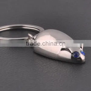 Rhinestone Special Gifts Minimalist Style Keychain Blue Eyes Mouse Key Chain thumbnail-1