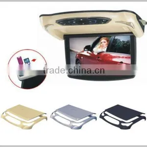 High Quality Remote Control 13 Inch DVD Car Tft Lcd Roof Mounted Monitor tv Usb thumbnail-2