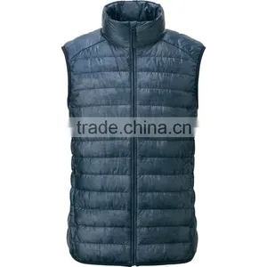 Fashion 100% Polyester Down Vest Men Winter Custom thumbnail-1