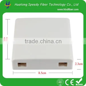 China FTTH Mini Wall Panel Fiber Optic PVC Distribution Junction Box 2port thumbnail-2