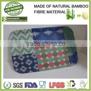 Restaurant Tray Bamboo Fibre Eco-friendly Sushi Tray for Homeware, Bamboo Food Holder Tray thumbnail-4