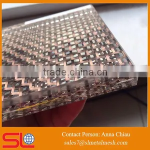 Partition Wall Decoration Laminated Glass Metal Mesh Screen Mesh thumbnail-3