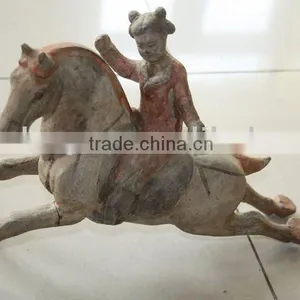 Pottery Horse Home Decor Chinese Antique One thumbnail-1
