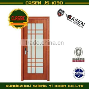 Classic Ground Glass Wood Door thumbnail-1