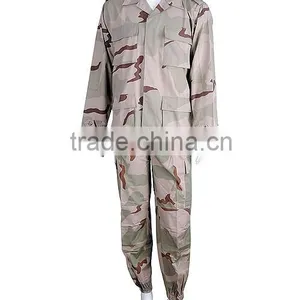 3 Color Desert Camouflage BDU Military Uniform From 3522 Factory of PLA Fair Average Quality thumbnail-1