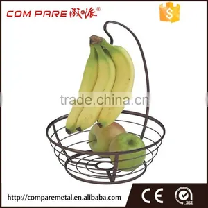 Black Powder Coated Iron Wire Fruit Basket thumbnail-1
