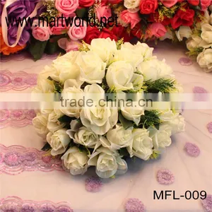 Hot Sale Artificial Rose Flower Wedding Flower for Wedding Decoratio,party Home or Hotel Decoration(MFL-009) thumbnail-1
