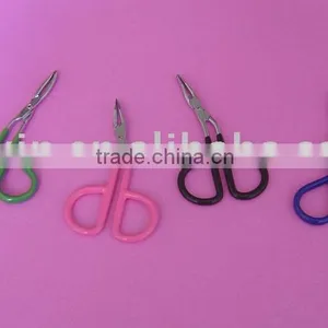 Colorful Eyebrow Tweezer With Plastic Handle thumbnail-1