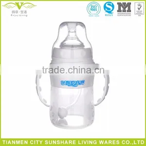 100% Free BPA Food Grade Liquid Silicone Baby Feeding Bottles thumbnail-1
