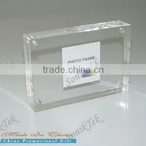 Magnetic Acrylic Frame 4x6, Acrylic Magnetic Photo Block, Magnet Connecting Acrylic Photo Frame thumbnail-1