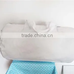 Manufacturer High Capacity White Knit Travel Sport Tote Bag With Customize Logo thumbnail-2