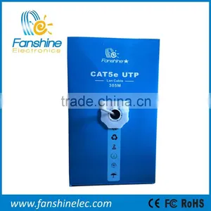 Fanshine 1000ft Cat5e Bare Copper Network Lan Cable 0.5mm CCA 4 Paris thumbnail-2