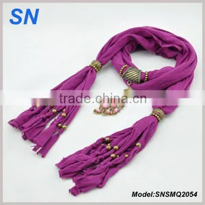Phoenix Patterns Crystal Pendant Scarf/lovely Scarf thumbnail-1