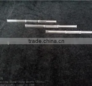 Bamboo Shaped Clear Fused Quartz Glass Tube thumbnail-3