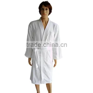 Men's Bathrobes Terry Bathrobe Cotton Towel Pile Loop Dressing Gown for Men Male Bathrobe Men & Women Bath Robe for Men Couples thumbnail-1