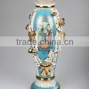 Luxury Ceramic Porcelain Home Decoration 31"round Pillars Roman Pillar for Sale thumbnail-5