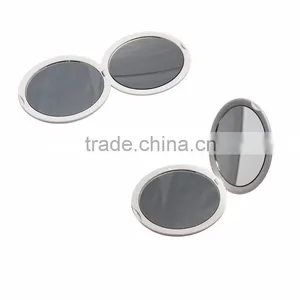 Promotional Round Compact Mirror With 2X Magnifying Double Sides thumbnail-1