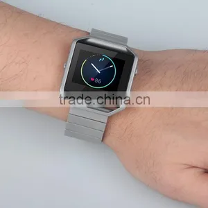 Luxury Stailess Steel Strap For Fitbit Blaze Smart Watch Band Link Bracelet Quality Choice thumbnail-6