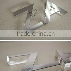 LED Crystal Channel Characters / Stainless Steel Edg/ Acrylic Resin Production / Metal Door Signs /Crystal Mini / Screw Back thumbnail-1