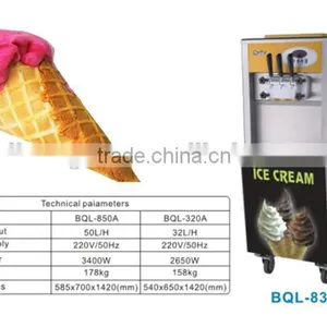 Different Kinds Voltage Double Compressor Soft Ice Cream Machine thumbnail-2