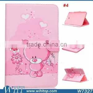 New Products for Samsung Galaxy Tab E T560 Cartoon Painting Leather Flip Case thumbnail-2